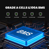 KeepKnow 12V 100Ah Lithium Battery (Black)