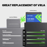 KeepKnow 12V 100Ah Lithium Battery (Black)