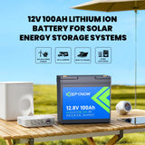 KeepKnow 12V 100Ah Mini LiFePO4 Lithium Battery