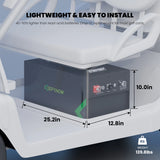 KeepKnow 48V 150Ah Lithium (LiFePO4) Golf Cart Battery, 200A BMS