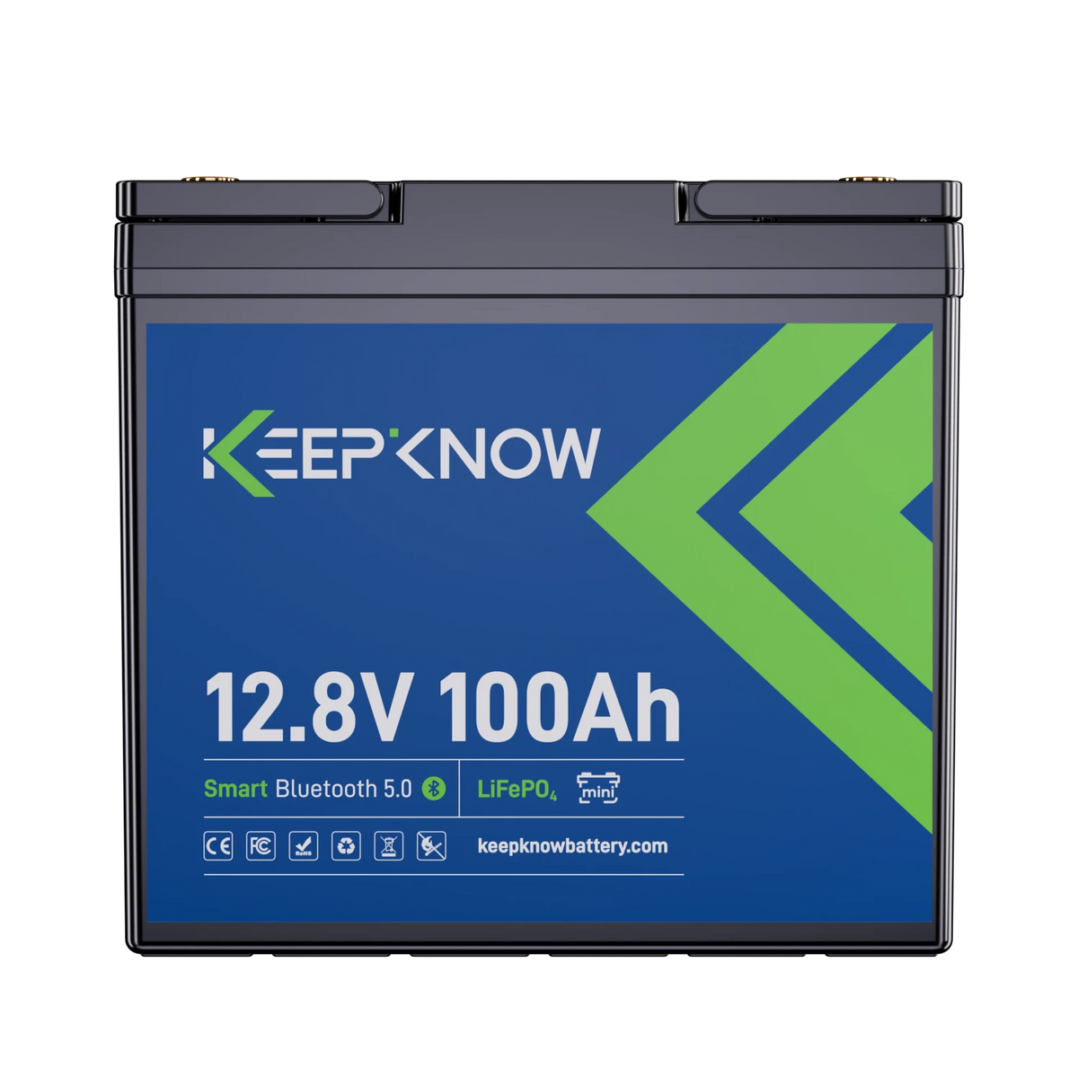 KeepKnow 12V 100Ah Mini LiFePO4 Lithium Battery