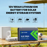 KeepKnow 12V 100Ah Lithium Battery (Black)