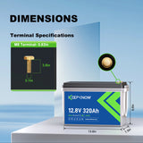 KeepKnow 12V 320Ah Lithium Battery