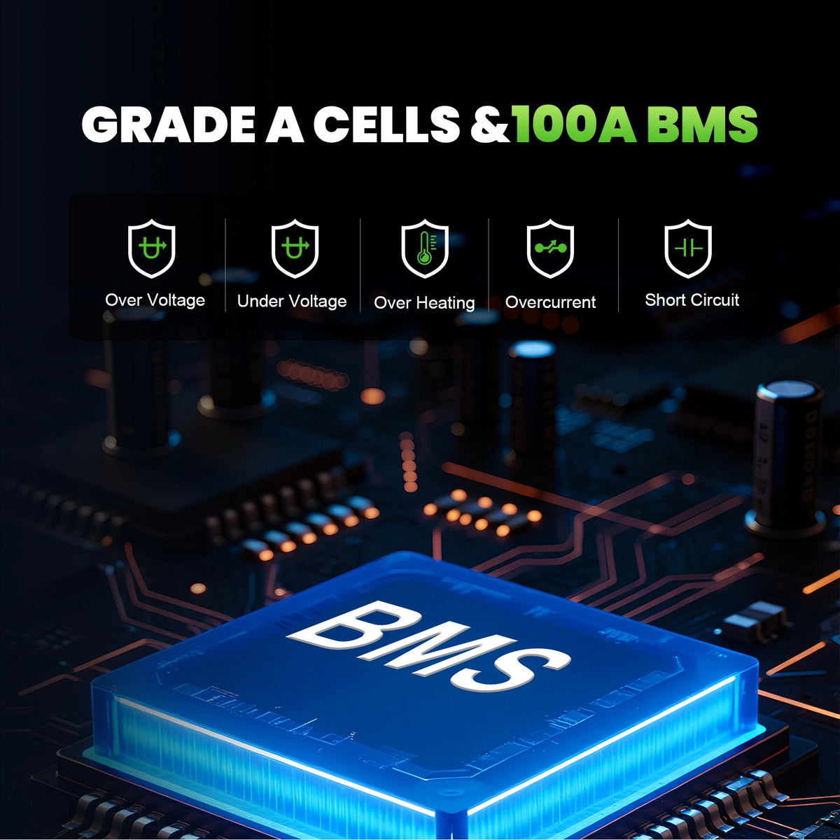 KeepKnow 12V 100Ah Mini LiFePO4 Lithium Battery